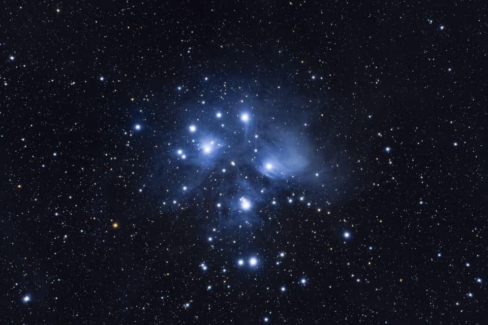 Pleiades Star Cluster – photo by Benjamin Weise